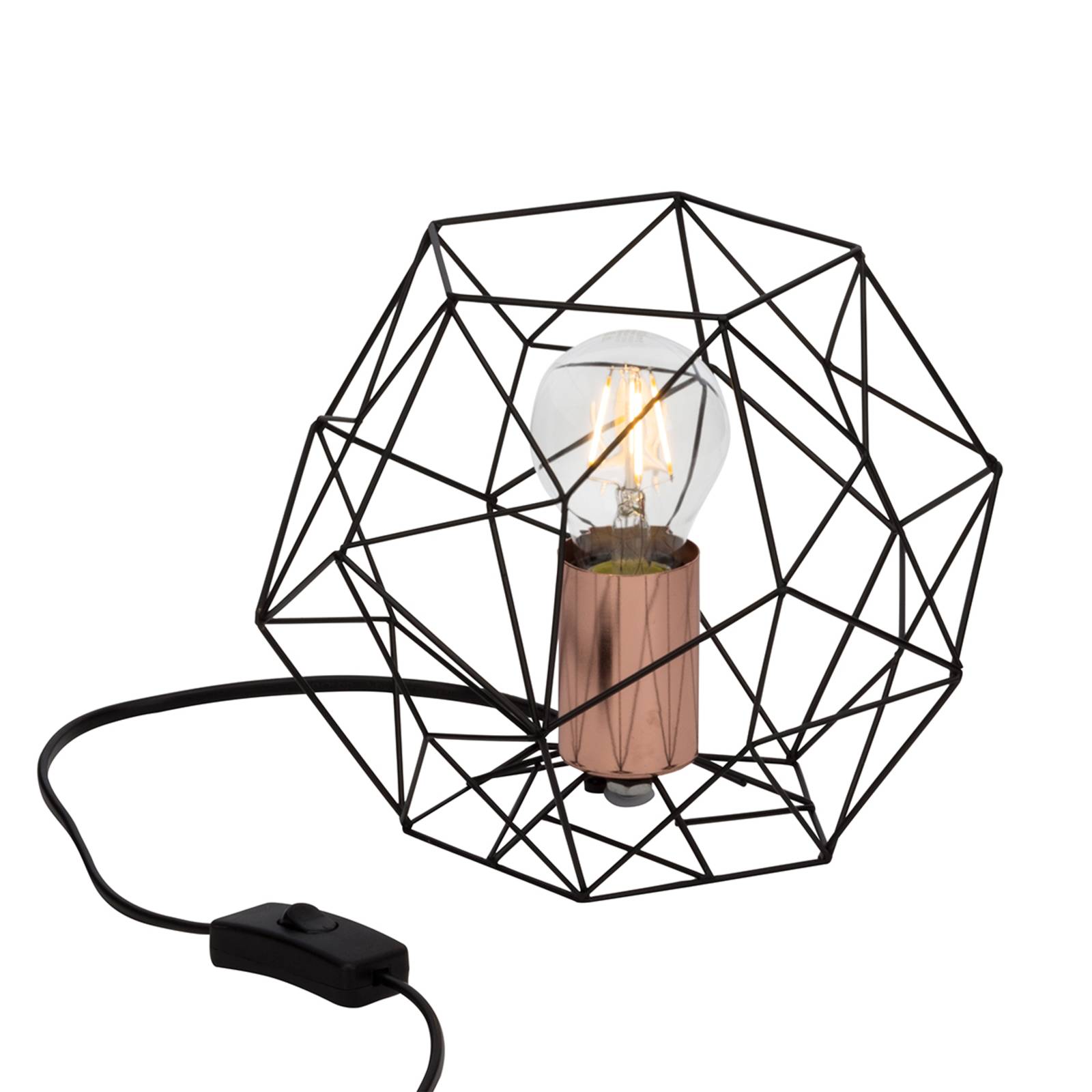 Tischlampe Synergy mit Käfigschirm von Brilliant