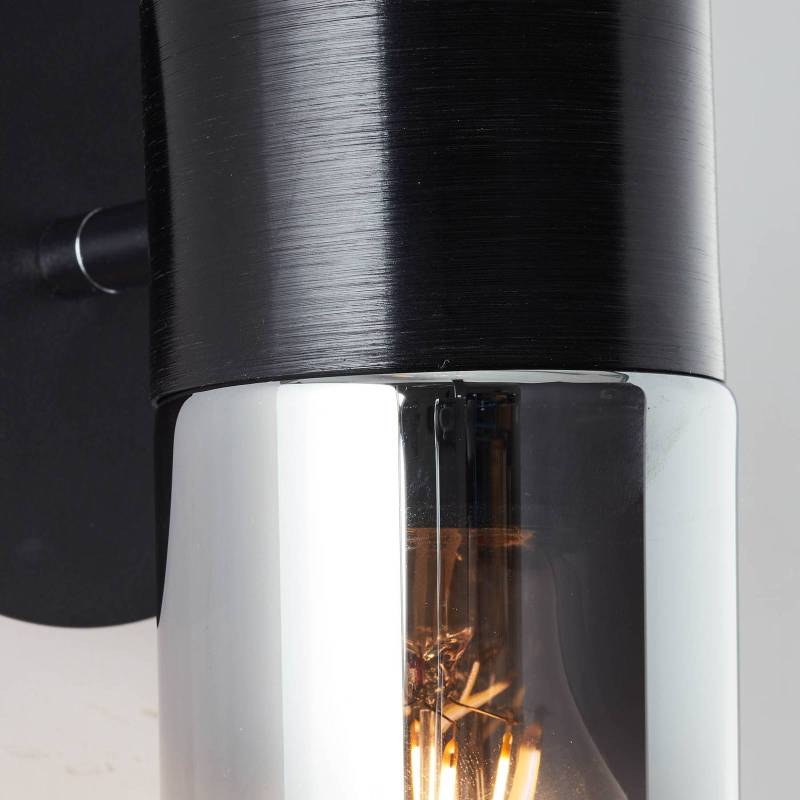 Wandspot Alia, einflammig, schwarz/rauch von Brilliant