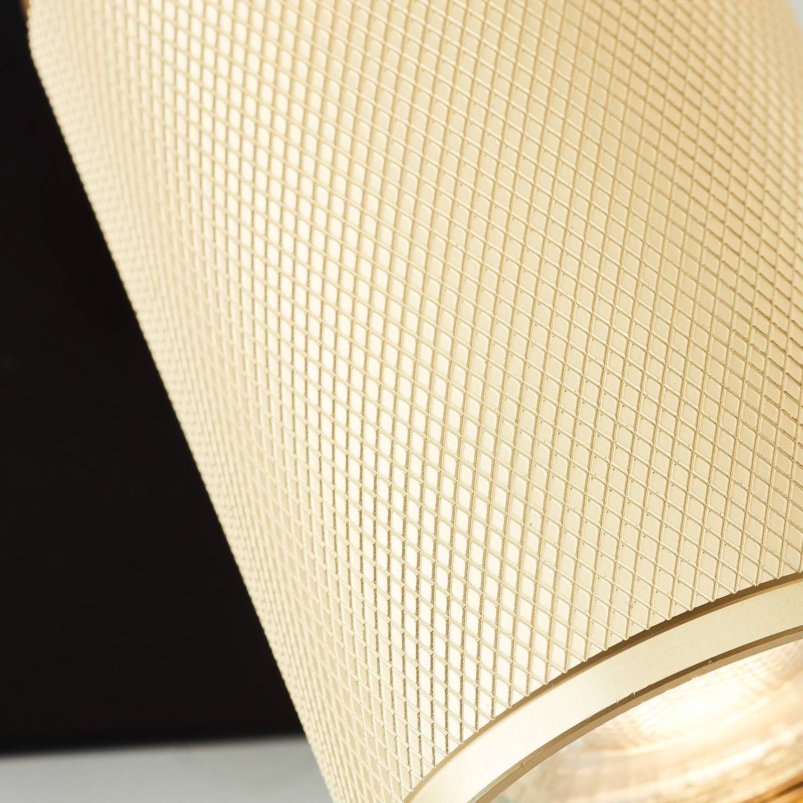 Wandstrahler Marty sand/gold/schwarz 1-flammig von Brilliant