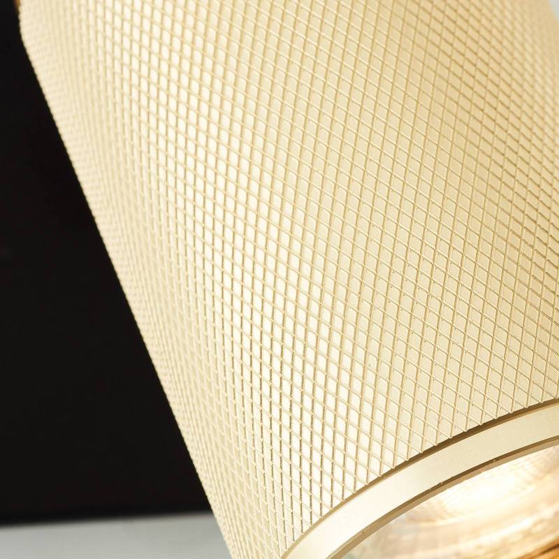 Wandstrahler Marty sand/gold/schwarz 1-flammig von Brilliant