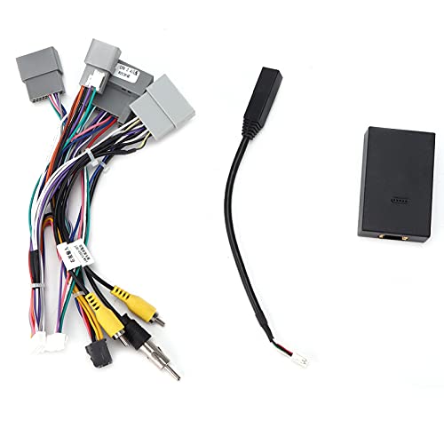 Brilluxa 16Pin Audio Kabelbaum Adapter Stromkabel mit Canbus Box für Android für CRV 2.4 Civic, Autoradio Stereo Power Retrofit Kabelbaumkabel von Brilluxa