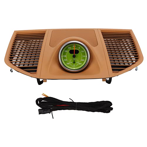 Brilluxa Dashboard Grill Panel, Green Stopwatch-Verkabelung kompatibel mit 2014-2020, Ersatz für das Autoinstrument-Cluster-Abdeckung 95B 858 189 C 5q0 (Beige) von Brilluxa