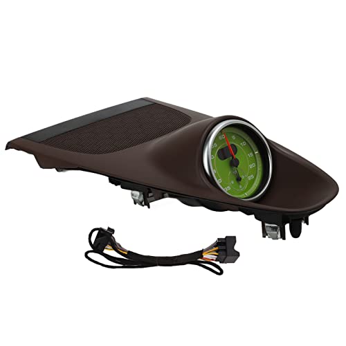 Brilluxa Dashboard-Panel-Abdeckung, Stoppuhr-Trim kompatibel mit 718 2016-2020, Upper Dash Center Takt Surround 982 858 189 E OL7 (Brown) von Brilluxa