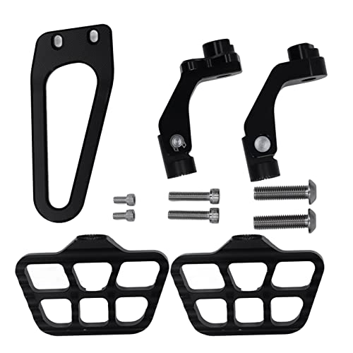 Brilluxa -Fußstifte, Heckpassger -Fußstützen -Halterung kompatibel mit R18 2020 und später Motorradstiftmontageersatz (Black) von Brilluxa