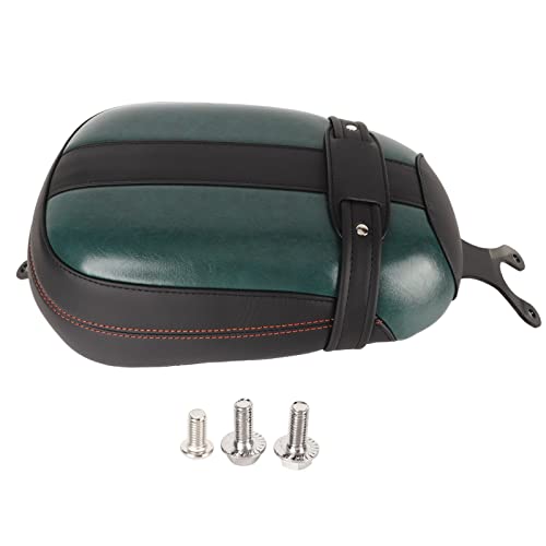Brilluxa Passagier Pilots itz, hintere Sattel Polster kompatibel mit Indian Scout Sixty 2016-2022, Motorrad-Rücken Kissen, Leders itz ersatz (Black-Green) von Brilluxa