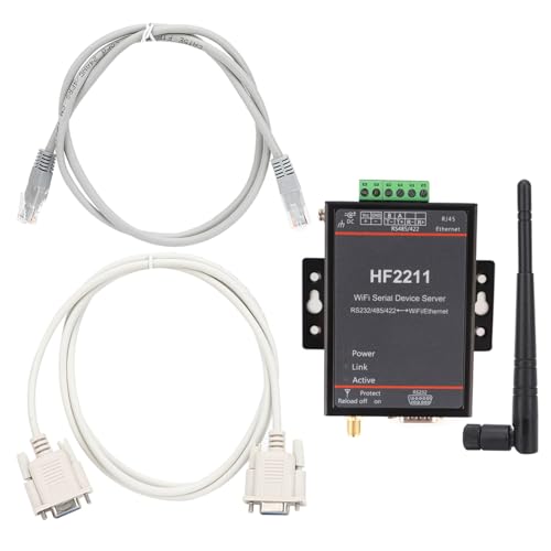 HF2211 Serieller Server, serieller Geräteserver, RS2 485 422 zu WLAN und Ethernet, DTU-Kurznachrichten-Netzwerk-Kommunikationsmodul, 5 bis 36 VDC, serielle Datengeräteserver HF2211 Serieller Server, serieller Geräteserver, RS2 485 422 zu WLAN und Ethernet, DTU-Kurznachrichten-Netzwerk-Kommunikationsmodul, 5 bis 36 VDC, serielle Datengeräteserver von Brilluxa