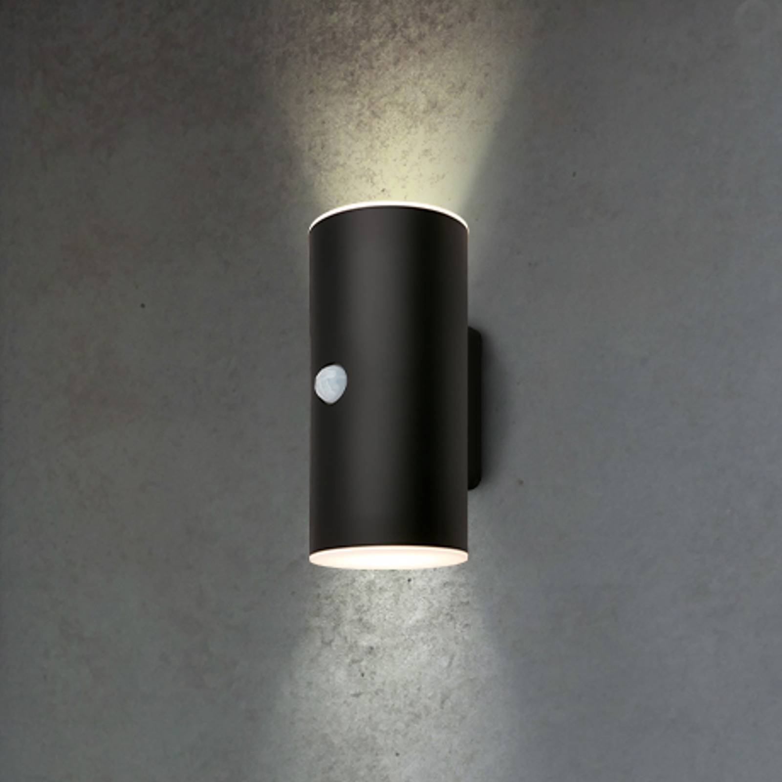 LED-Akku-Außenwandleuchte 3787015, schwarz, Sensor, up/down LED-Akku-Außenwandleuchte 3787015, schwarz, Sensor, up/down von Briloner