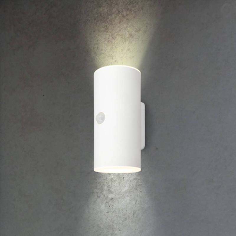 LED-Akku-Außenwandleuchte 3787016, weiß, Sensor, up/down von Briloner