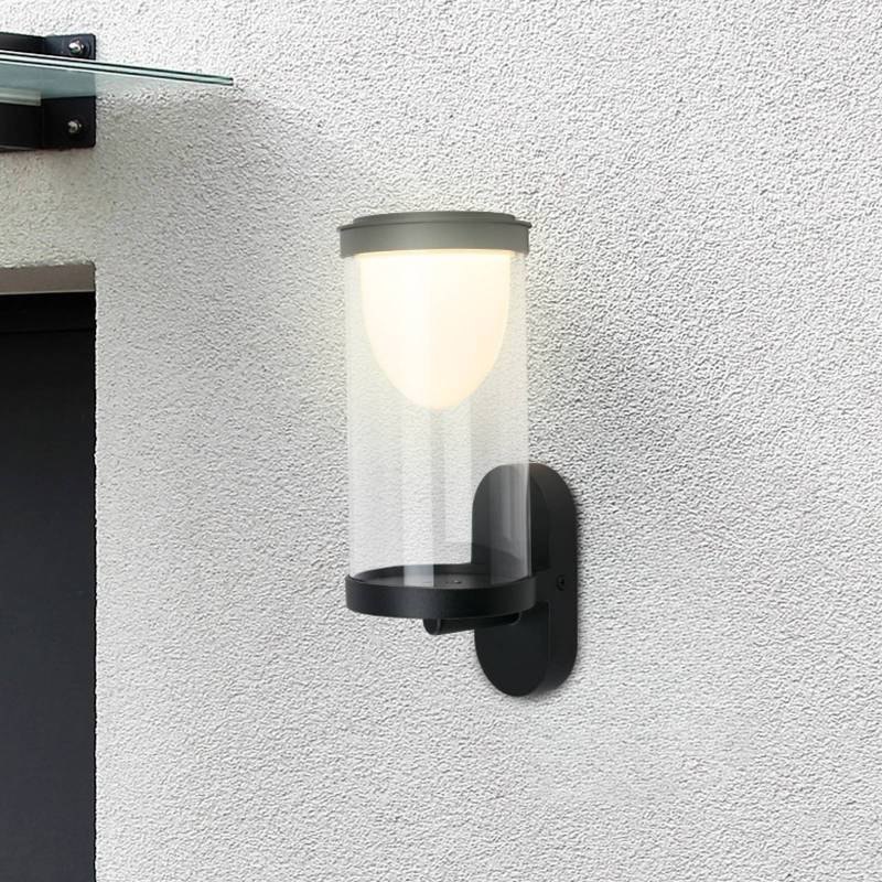 LED-Akku-Außenwandleuchte 3930015, schwarz, Touchdimmer von Briloner