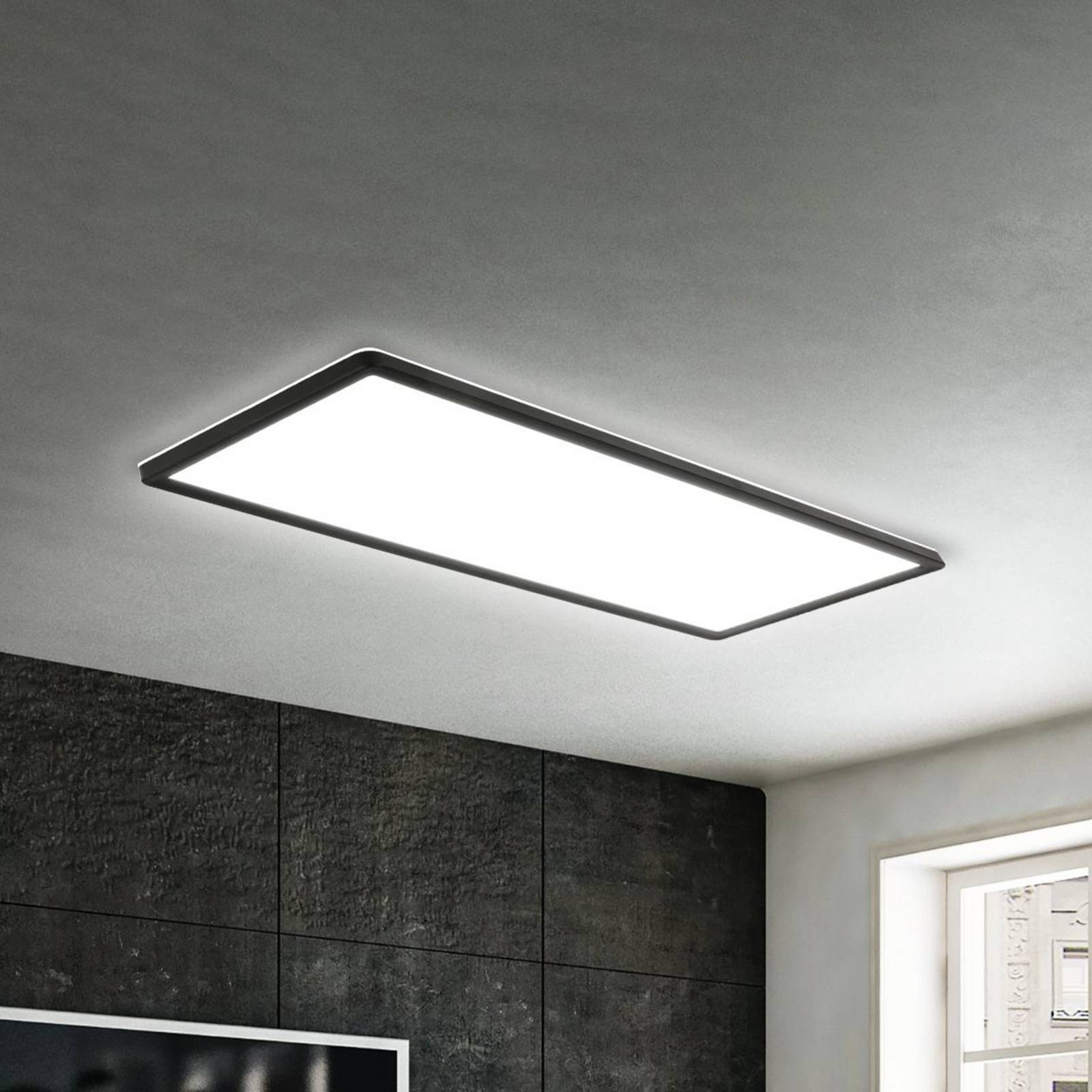 LED-Anbaupanel Slim 58x20cm on/off 4.000K schwarz LED-Anbaupanel Slim 58x20cm on/off 4.000K schwarz von Briloner