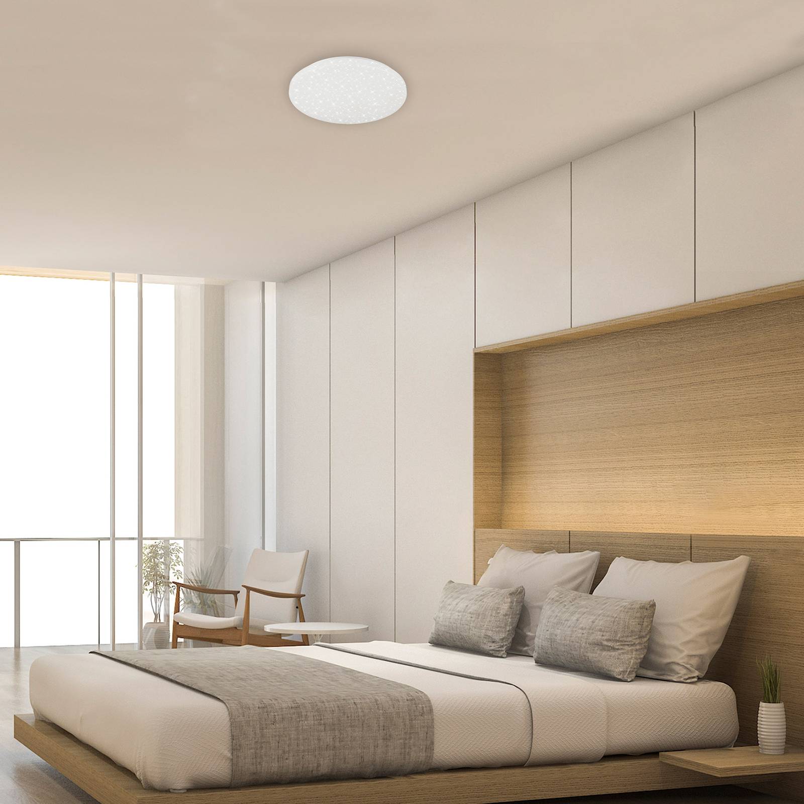 LED-Deckenlampe Brili Splash, IP44, weiß, 4.000K LED-Deckenlampe Brili Splash, IP44, weiß, 4.000K von Briloner