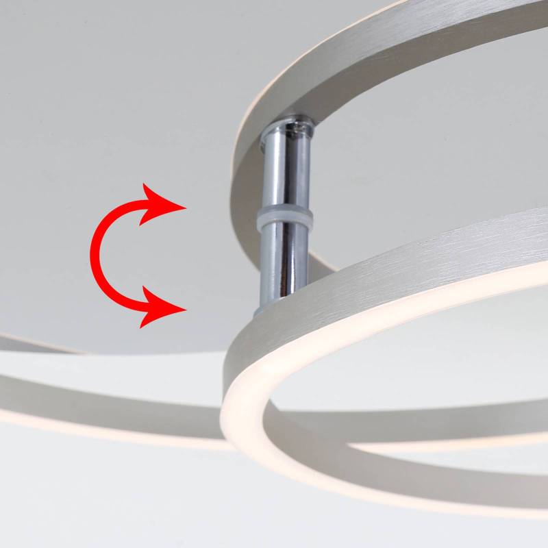 LED-Deckenlampe Frame, dimmbar per Wandschalter von Briloner