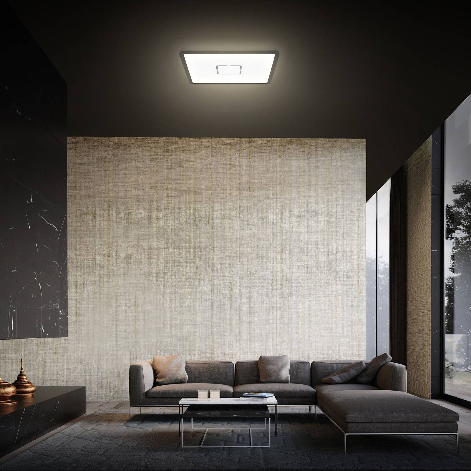 LED-Deckenlampe Free, 29 x 29 cm, schwarz LED-Deckenlampe Free, 29 x 29 cm, schwarz von Briloner