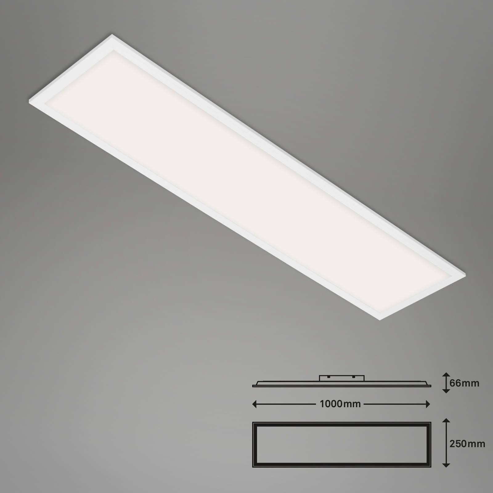LED-Deckenlampe Piatto S dimmbar CCT weiß 100x25cm von Briloner