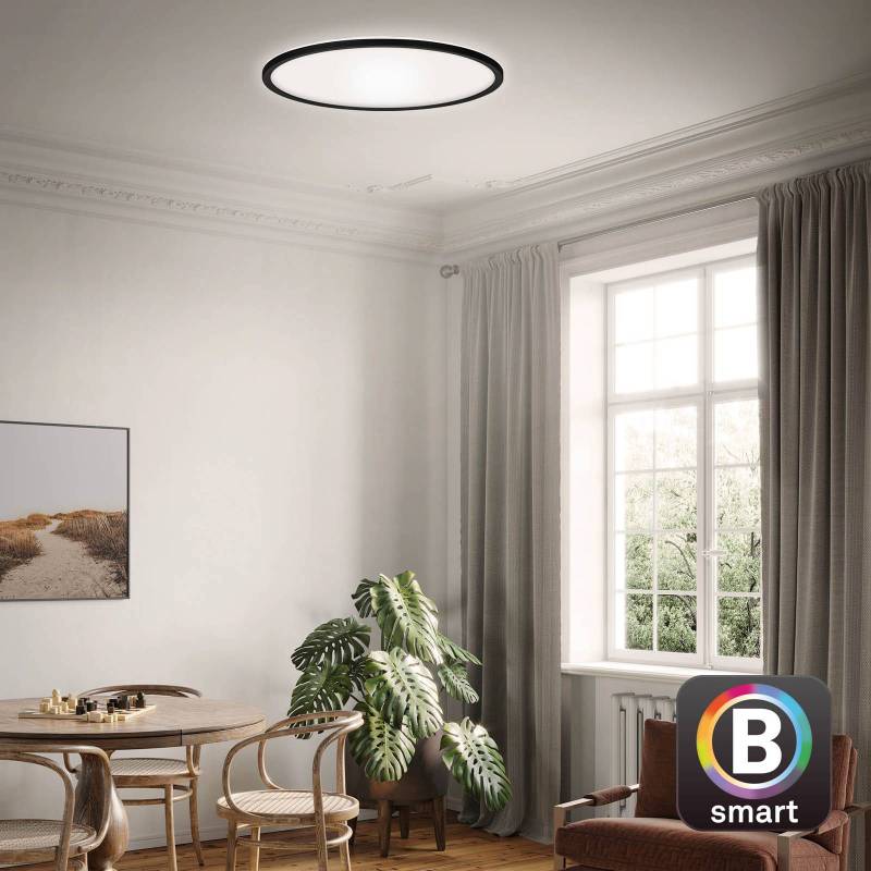 LED-Deckenlampe Slim smart schwarz dim CCT Ø 42 cm von Briloner
