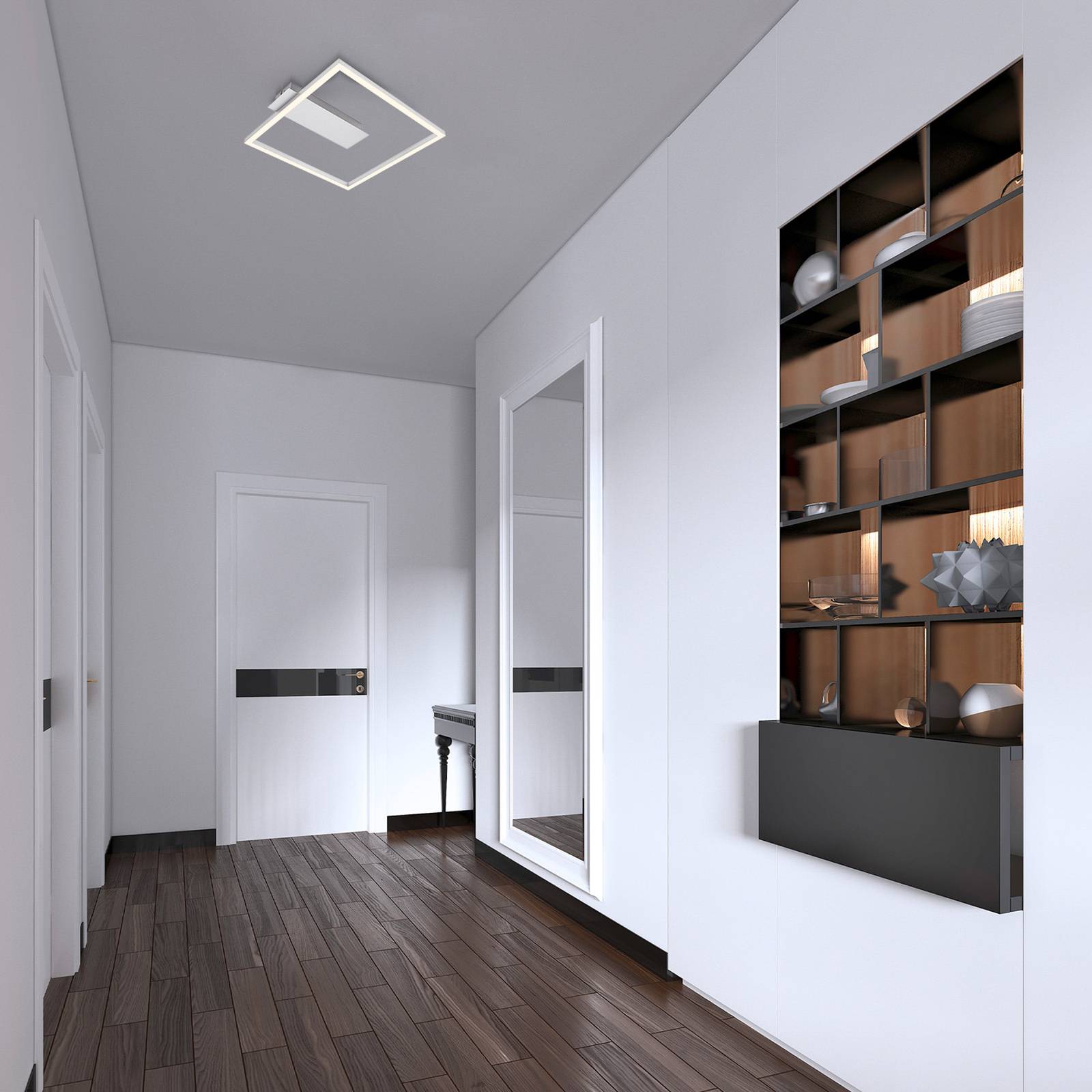 LED-Deckenleuchte 3771 in Rahmenform, alu LED-Deckenleuchte 3771 in Rahmenform, alu von Briloner