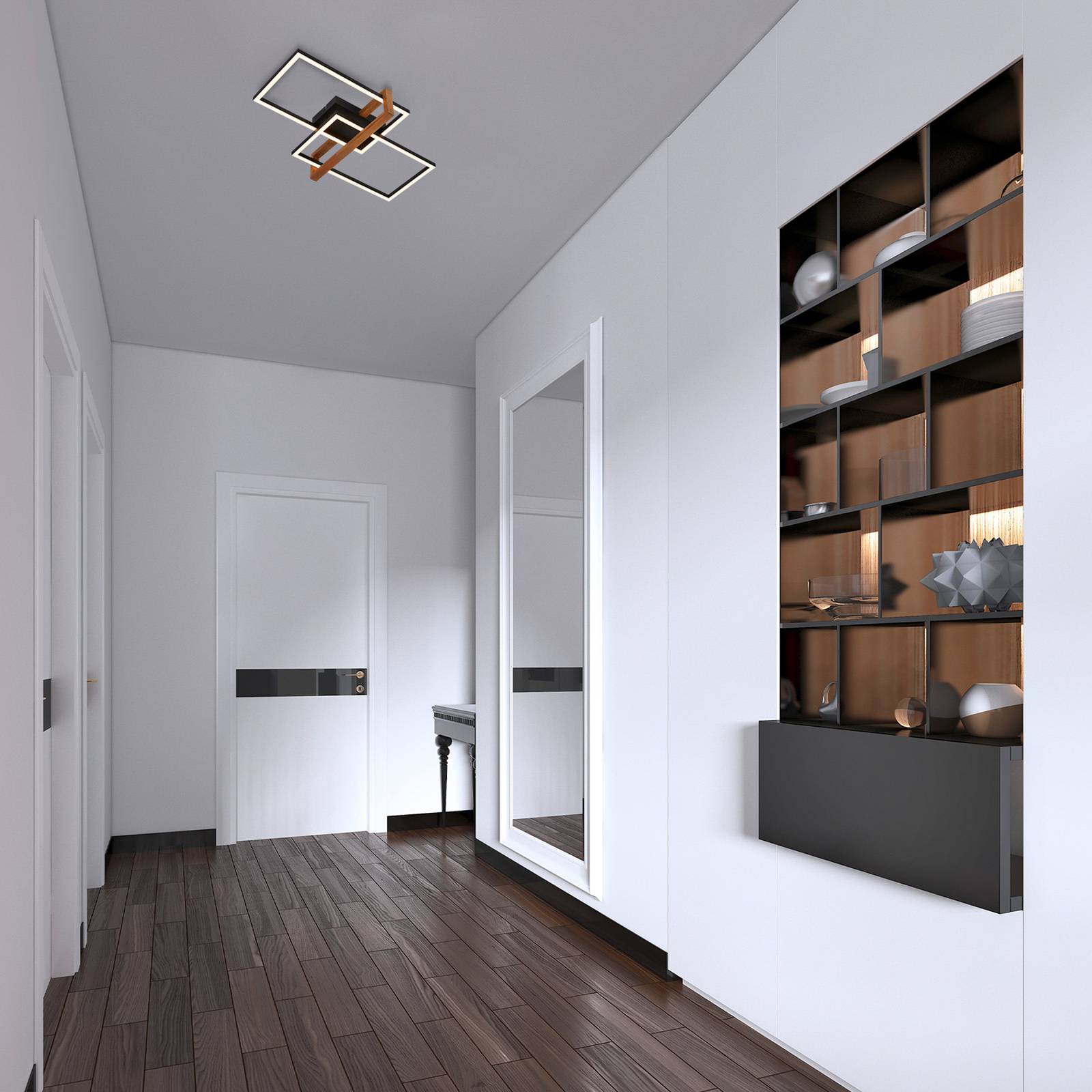 LED-Deckenleuchte 3776015 zweiflammig mit Holz LED-Deckenleuchte 3776015 zweiflammig mit Holz von Briloner
