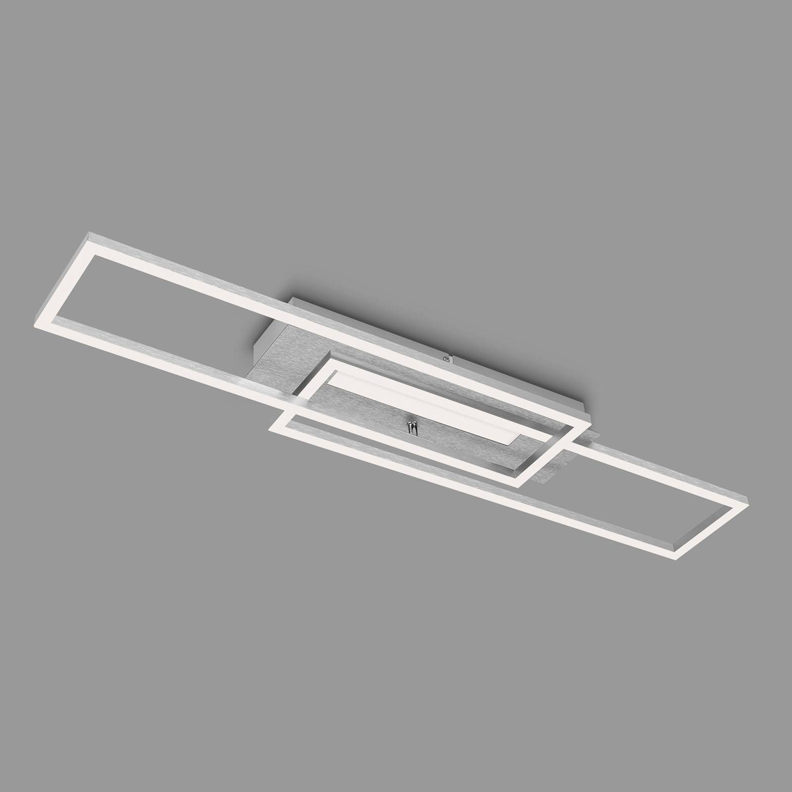 LED-Deckenleuchte Frame Mid, 3.000 K, aluminium LED-Deckenleuchte Frame Mid, 3.000 K, aluminium von Briloner