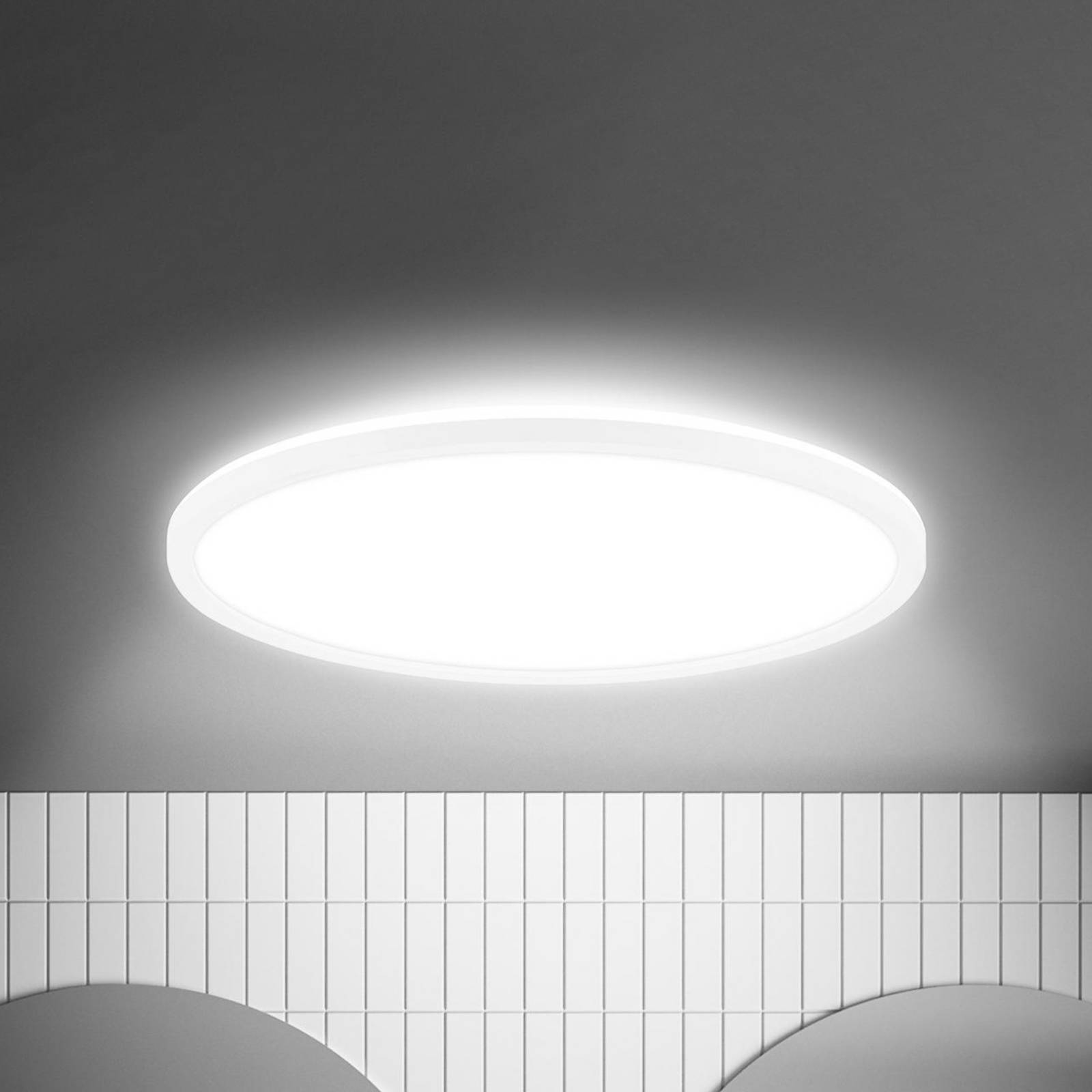 LED-Deckenleuchte Move, Sensor, Ø 42 cm, IP44, weiß, 4000K LED-Deckenleuchte Move, Sensor, Ø 42 cm, IP44, weiß, 4000K von Briloner
