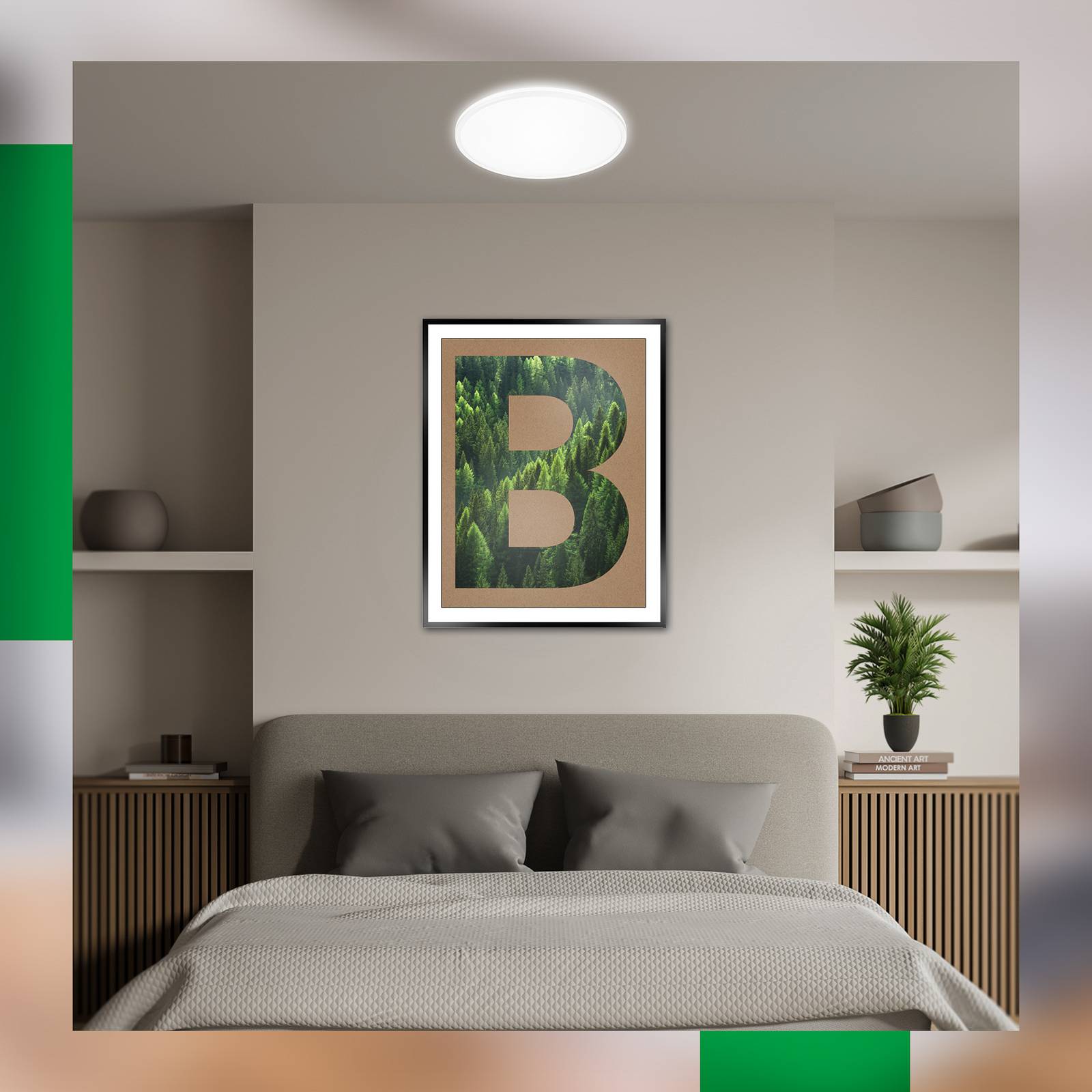 LED-Deckenleuchte Pulap A, weiß, Ø 33 cm, Kunststoff LED-Deckenleuchte Pulap A, weiß, Ø 33 cm, Kunststoff von Briloner