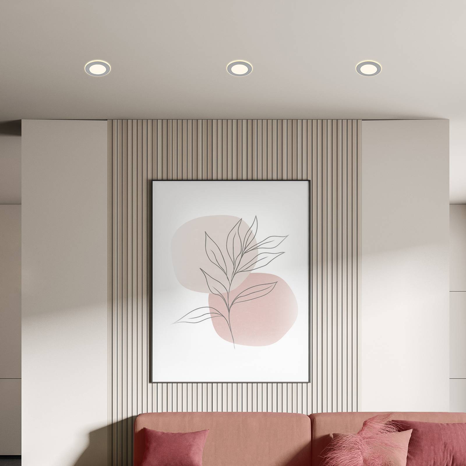 LED-Einbauleuchte Gima, chrom matt, 3.000 K, 3er-Set LED-Einbauleuchte Gima, chrom matt, 3.000 K, 3er-Set von Briloner