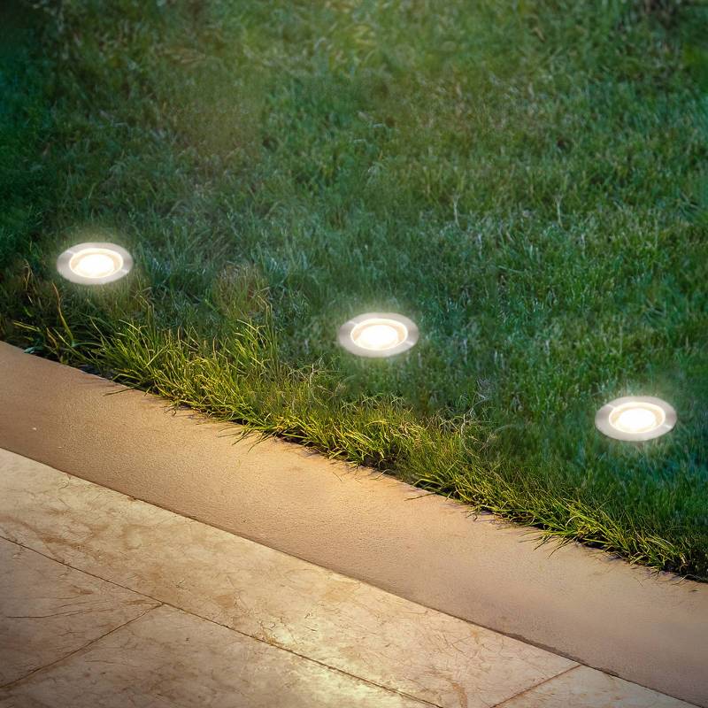 LED-Einbauspot 3912032 IP67 12V 3x-Starterset Ø3cm Edelstahl von Briloner
