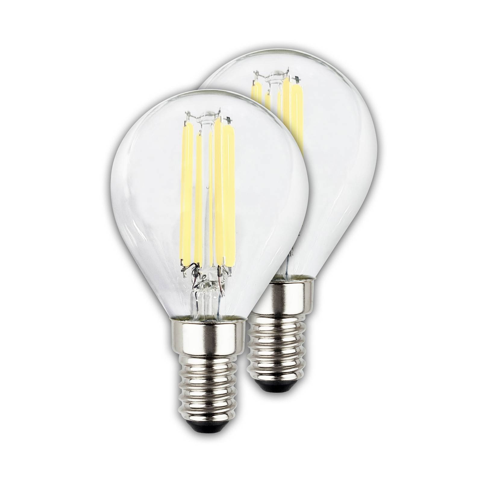LED-Leuchtmittel Tropfen E14 4W klar 3000K 840lm EEK A 2er LED-Leuchtmittel Tropfen E14 4W klar 3000K 840lm EEK A 2er von Briloner