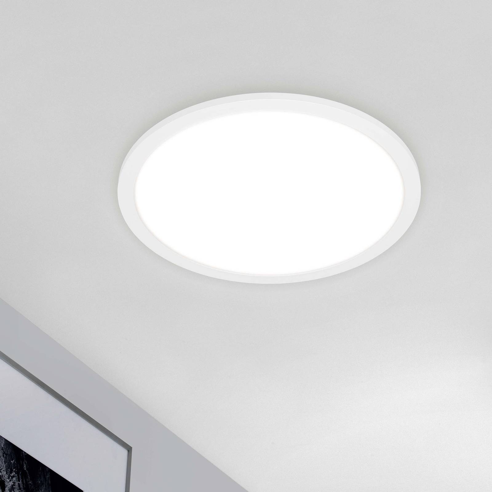 LED-Panel Piatto CCT Fernbedienung, rund, weiß von Briloner