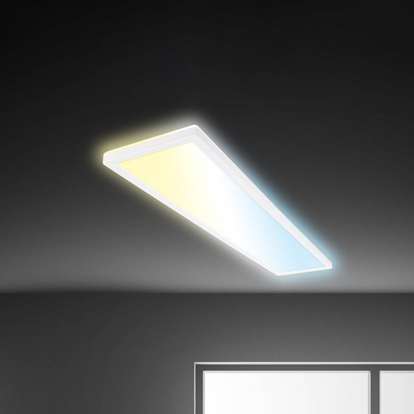 LED-Panel Tava CCT, weiß, 98 x 20 cm, Backlight, Kunststoff von Briloner
