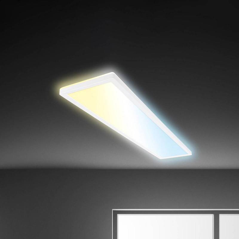 LED-Panel Tava CCT, weiß, 98 x 20 cm, Backlight, Kunststoff von Briloner