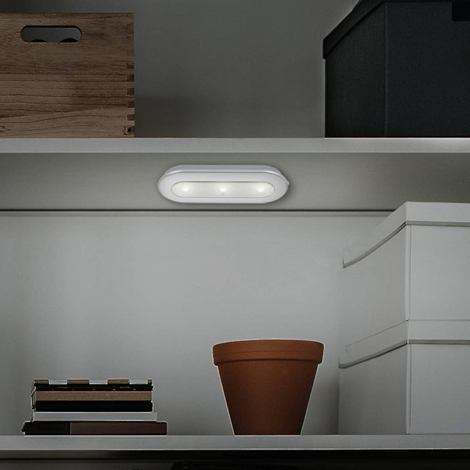 LED-Push-Light Row, Batteriebetrieb, 6.500K, 15 cm LED-Push-Light Row, Batteriebetrieb, 6.500K, 15 cm von Briloner