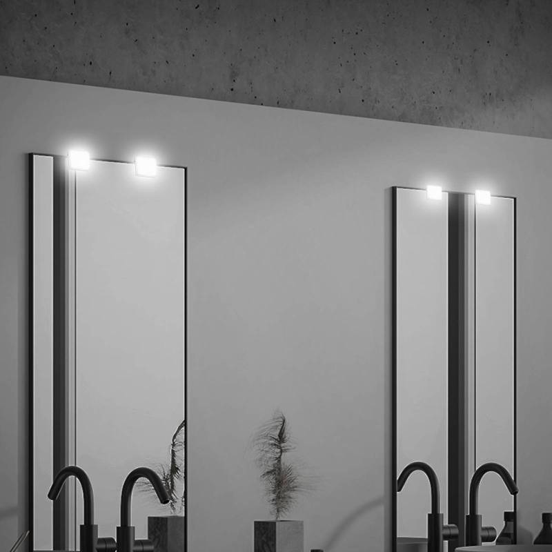 LED-Spiegelleuchte Aniani, weiß, 4.000 K, 2er-Set von Briloner