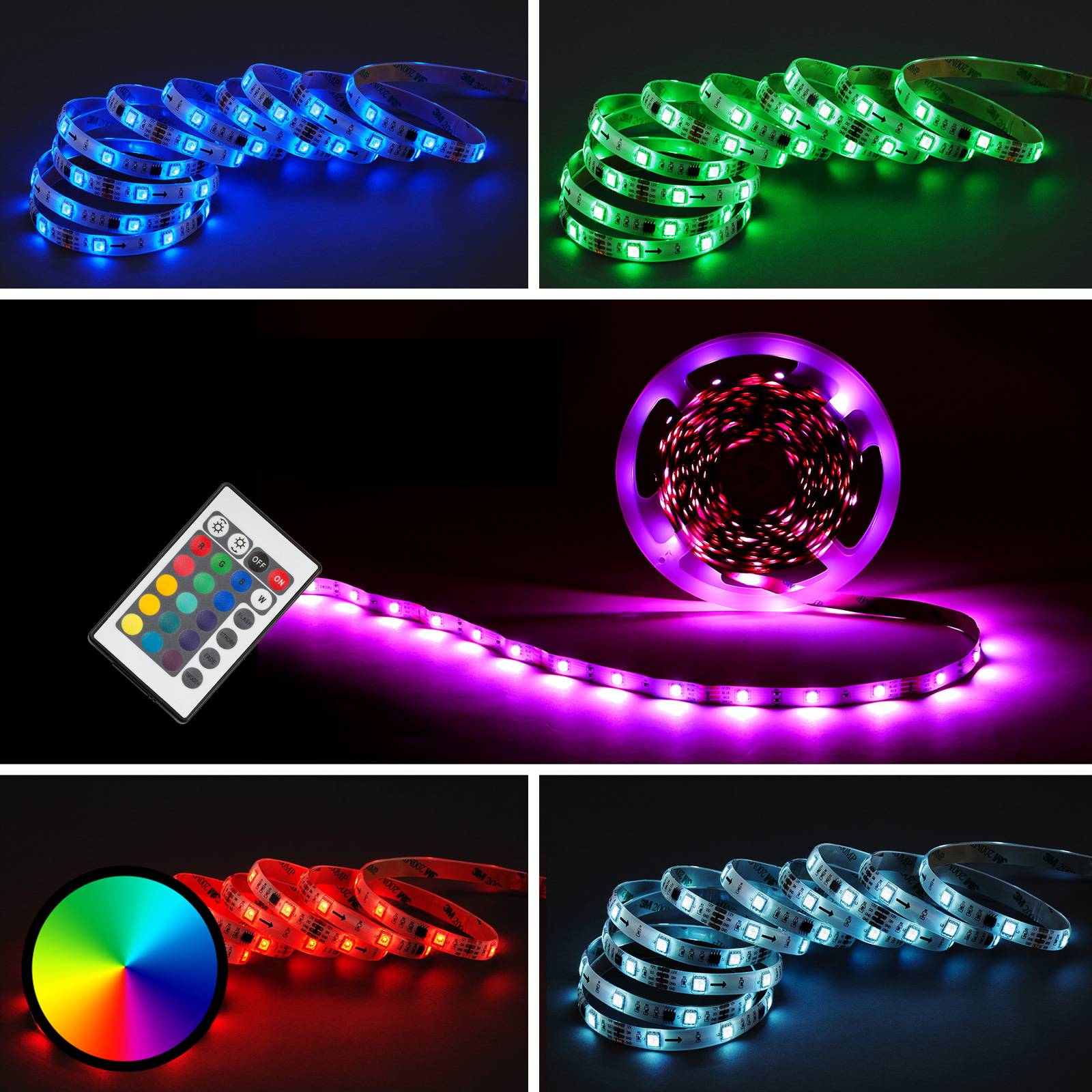 LED-Strip 2024-300 RGB innen 10 m Fernbedienung von Briloner