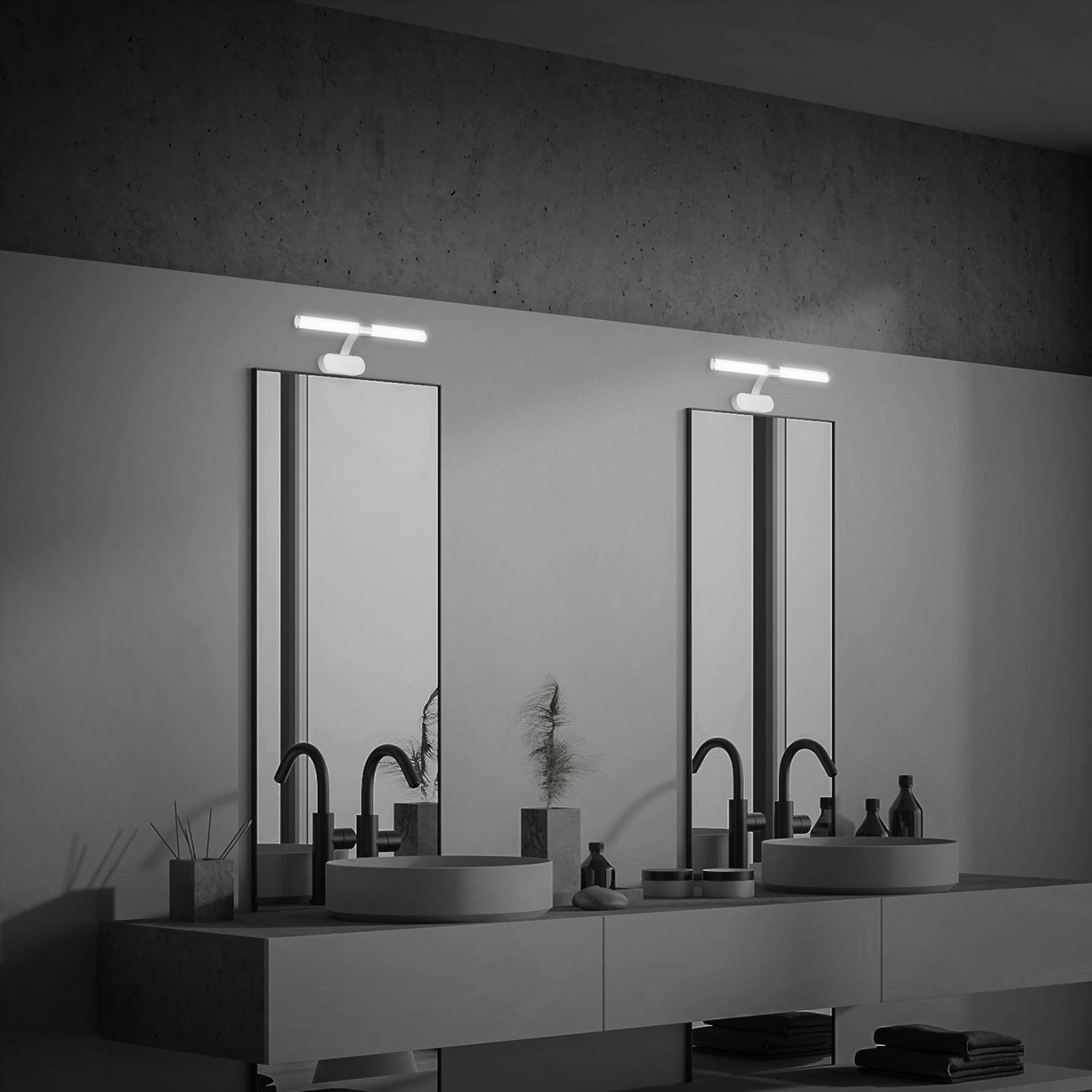 LED-Wandlampe Runt IP44 Ausleger 4.000K chrom matt LED-Wandlampe Runt IP44 Ausleger 4.000K chrom matt von Briloner