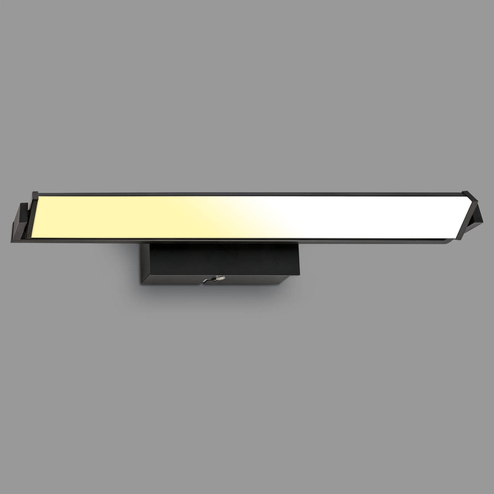 LED-Wandleuchte Udonga, schwenkbar, CCT, dim, schwarz von Briloner