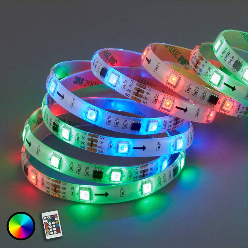 Mit 164 Lichtfunktionen - 500 cm RGB-LED-Strip Mo von Briloner