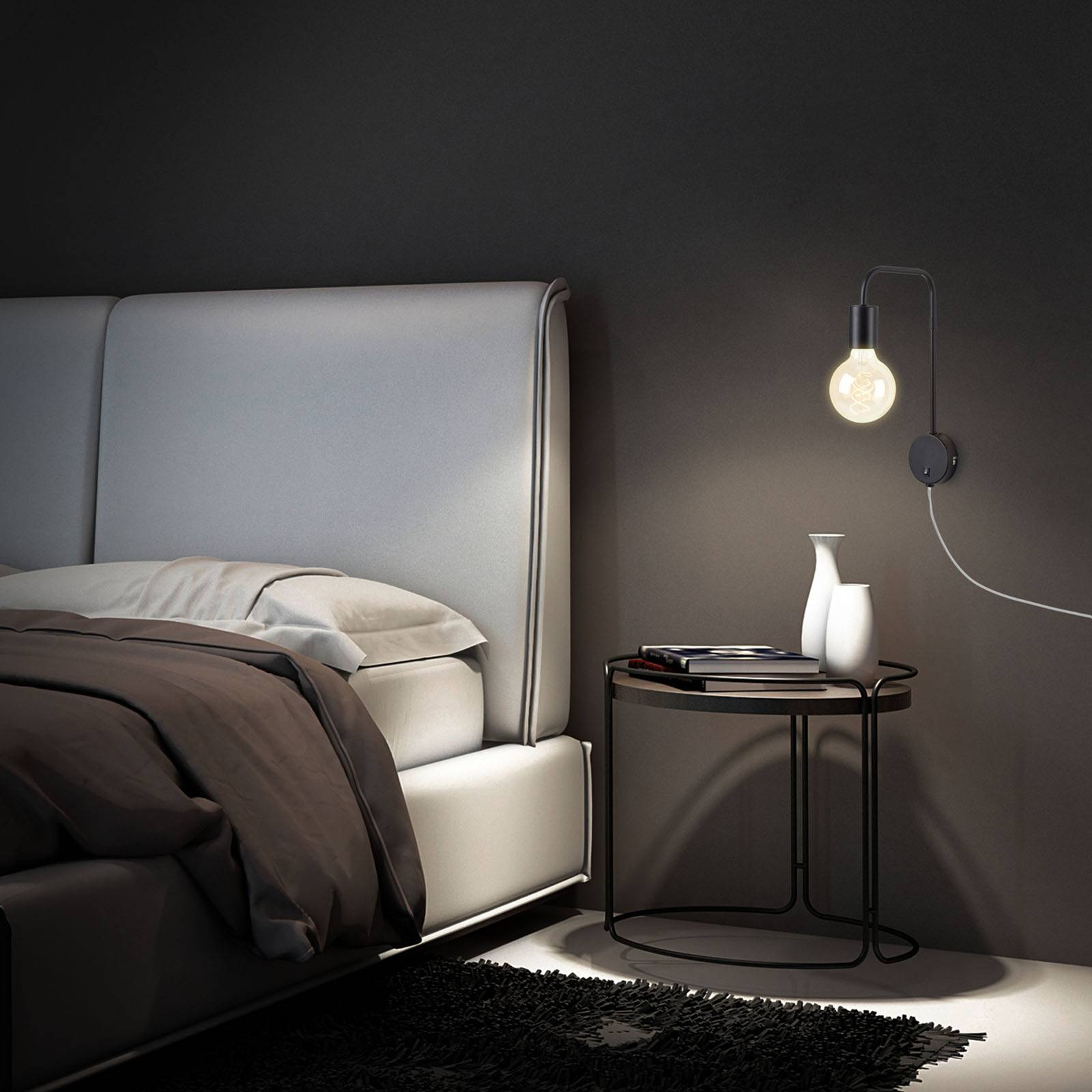 Wandleuchte Alva Comfort light Retro, schwarz Wandleuchte Alva Comfort light Retro, schwarz von Briloner
