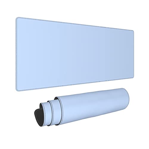 Brinkaloo All Blue Mauspad, groß, lang, hellblau, für Schreibtisch, XL, erweitert, 80 x 30 cm von Brinkaloo