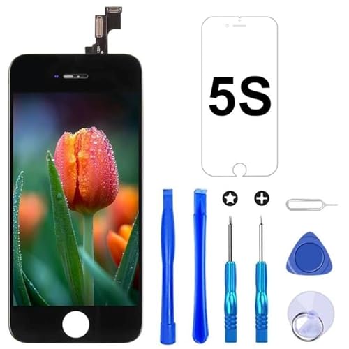 Brinonac Für iPhone 5s/SE 2016 Display LCD Touchscreen Kompletter Ersatz Bildschirm mit Reparaturset Werkzeug (Schwarz) von Brinonac