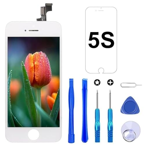 Brinonac Für iPhone 5s/SE 2016 Display LCD Touchscreen Kompletter Ersatz Bildschirm mit Reparaturset Werkzeug (weiß) von Brinonac