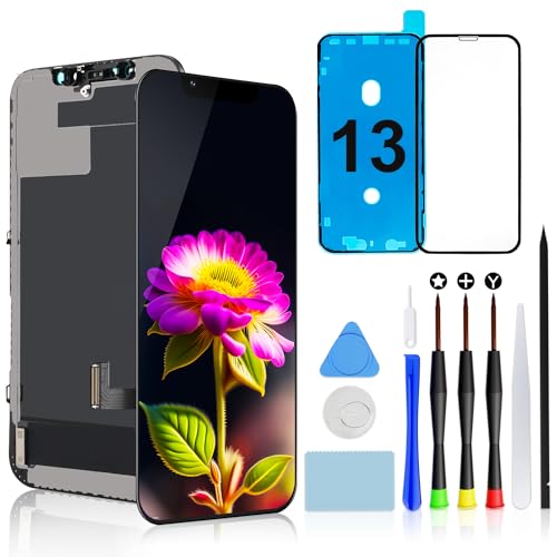 Brinonac für iPhone 13 Display Ersatzset, 6,1 Zoll Bildschirm Full HD Retina LCD Display COF Touchscreen Digitalisierer Montageset von Brinonac