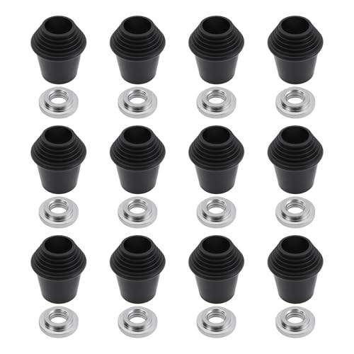 Briny River 12 Stück Bass Drum Spur Gummifüße 1,3 X 1,18 Zoll mit Muttern Kompatibel mit Bass Drum Spurs für Andere Arten von Trommelbeinen Briny River 12 Stück Bass Drum Spur Gummifüße 1,3 X 1,18 Zoll mit Muttern Kompatibel mit Bass Drum Spurs für Andere Arten von Trommelbeinen von Briny River