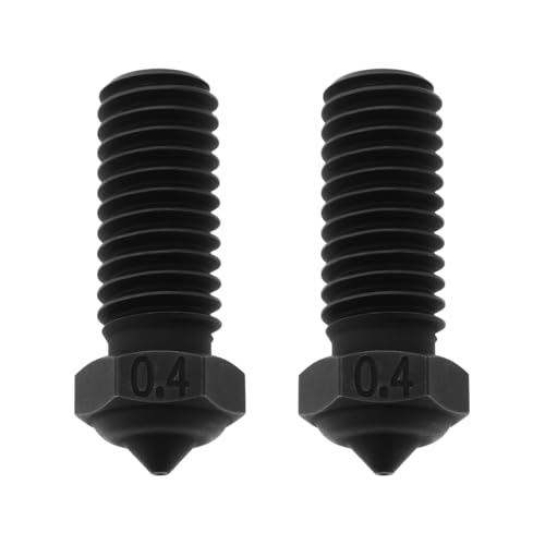 Briny River 2 Stück 3D-Drucker-Extruder Gehärtete Stahldüse M6 0,4 Mm Kompatibel mit QIDI X-SMART3/X-PLUS3/X3 Briny River 2 Stück 3D-Drucker-Extruder Gehärtete Stahldüse M6 0,4 Mm Kompatibel mit QIDI X-SMART3/X-PLUS3/X3 von Briny River