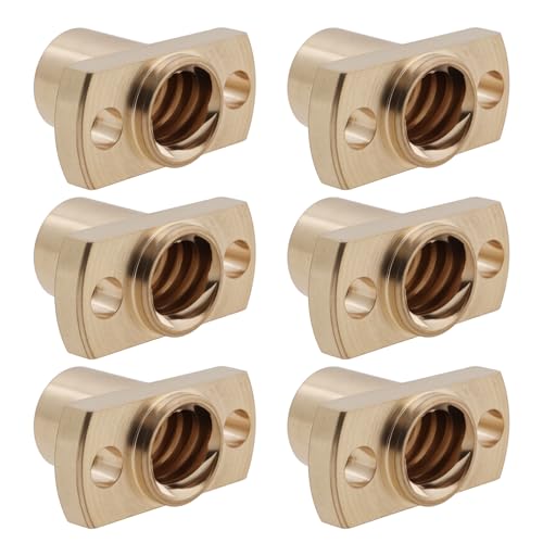 Briny River 6 Stück T8-Leitspindel Trapezmutter 2 Mm Steigung 8 Mm Blei Kompatibel mit Ender 3 CR-10 CR-10s 3D-Drucker Briny River 6 Stück T8-Leitspindel Trapezmutter 2 Mm Steigung 8 Mm Blei Kompatibel mit Ender 3 CR-10 CR-10s 3D-Drucker von Briny River