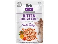 Brit Care Cat Kitten. Fillets in Gravy w/ Tender Turkey 85g - (24 pk/ps) von Brit
