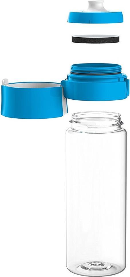Brita Fill&Go Wasserfiltration Flasche 0,6 l Blau, Transparent (1046676) von Brita