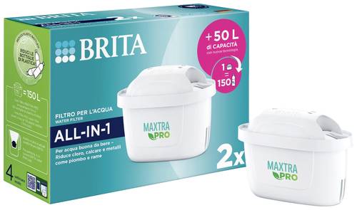 Brita Maxtra Pro 2 filters ALL IN 1 4006387122287 Filterkartusche Weiß von Brita