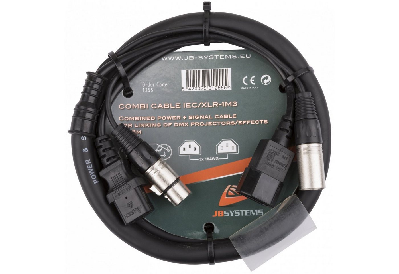 Briteq Audio-Kabel, Combi Cable IEC/XLR 1,3m - Kabel von Briteq