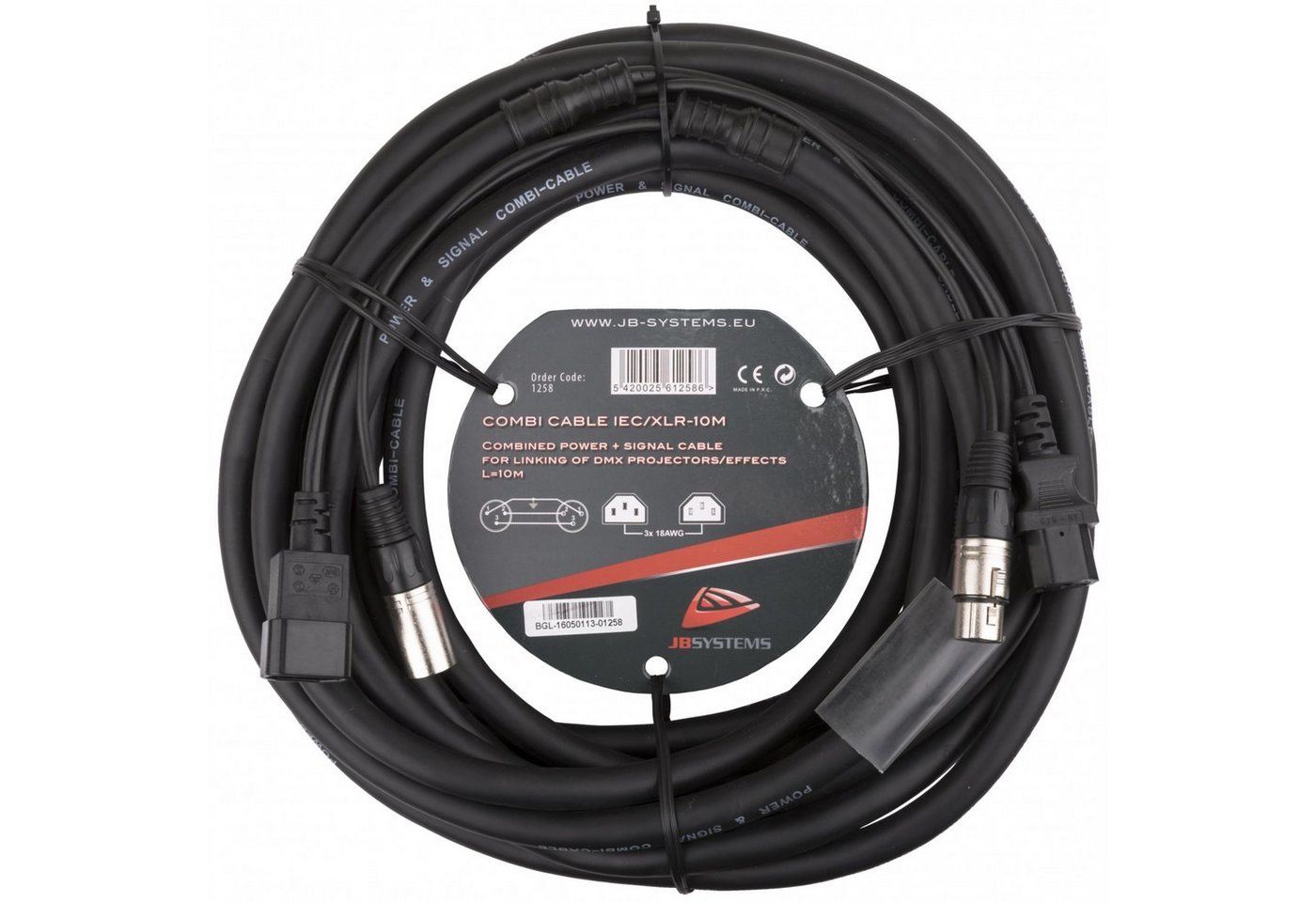Briteq Audio-Kabel, Combi Cable IEC/XLR 10m - Kabel von Briteq