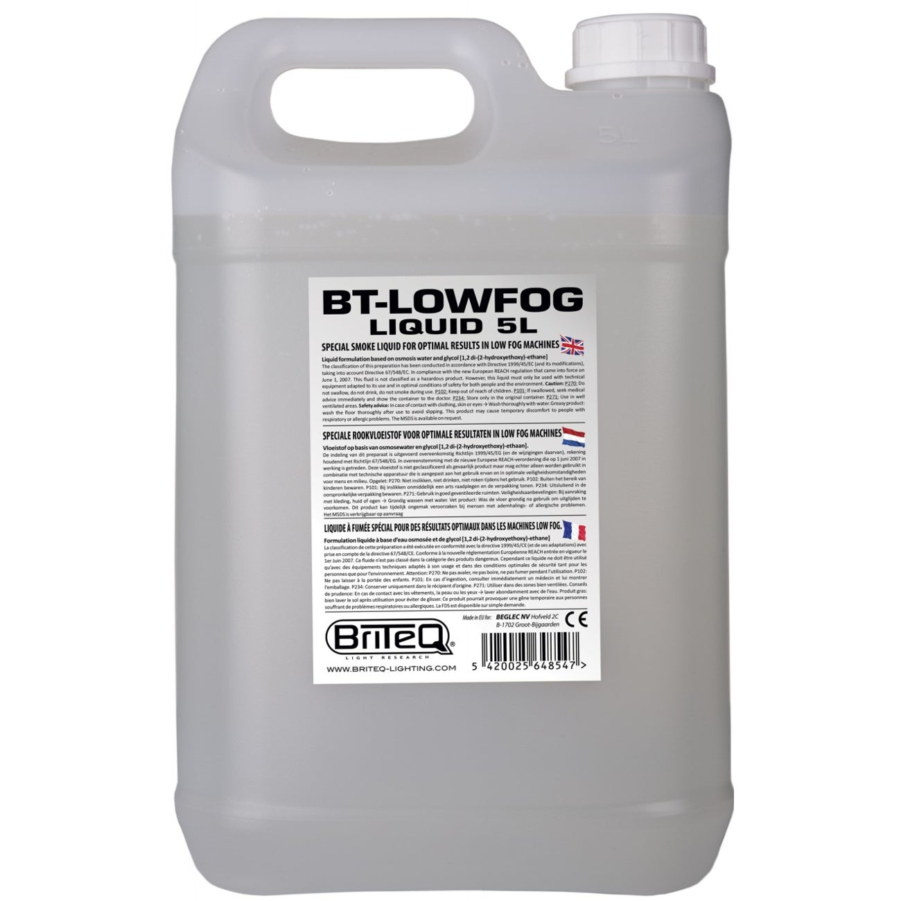 Briteq BT-Lowfog Fog Juice, 5 Litres Briteq BT-Lowfog Fog Juice, 5 Litres von Briteq